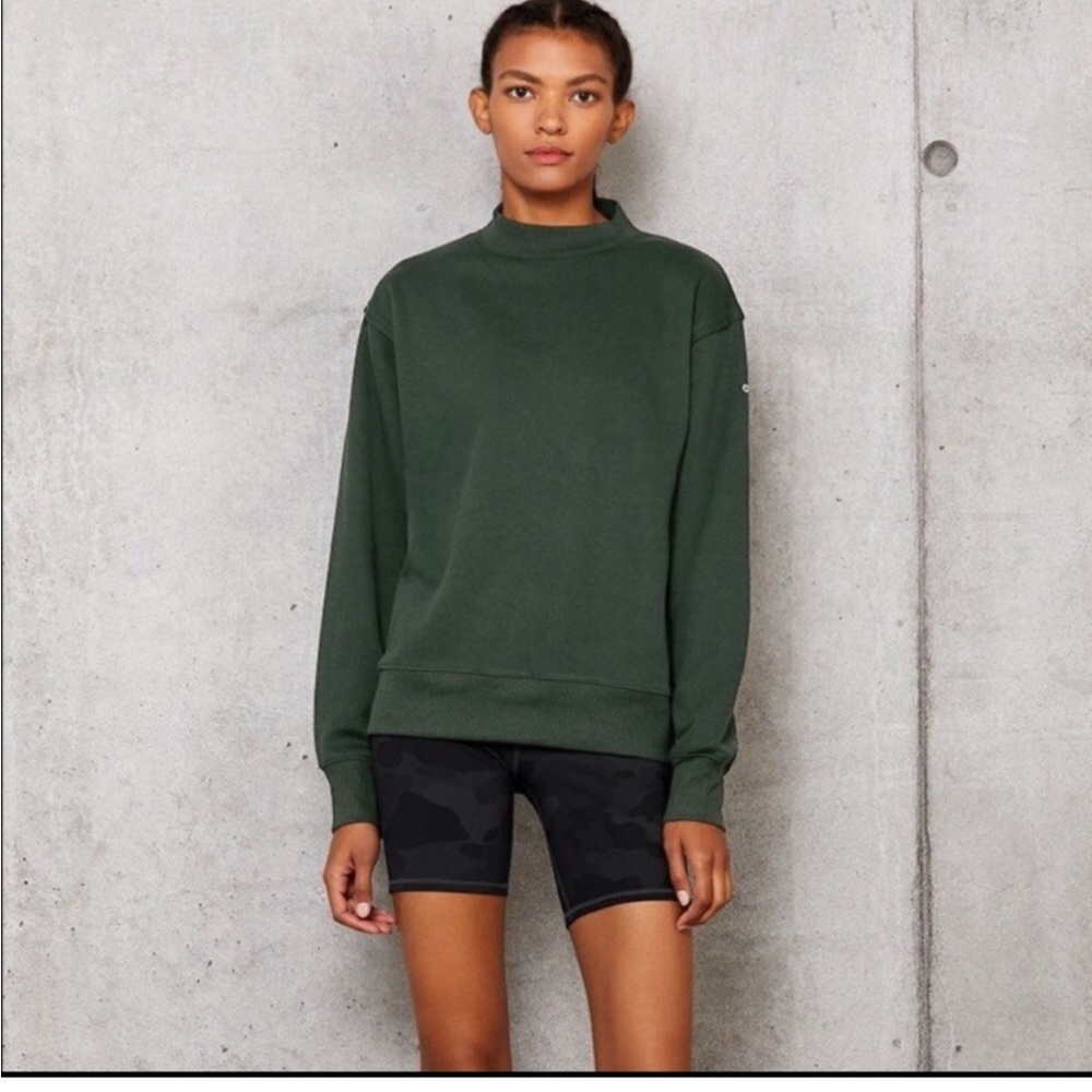 Alo Yoga Forest Green Freestyle pullover/ sweatshirt Sz M